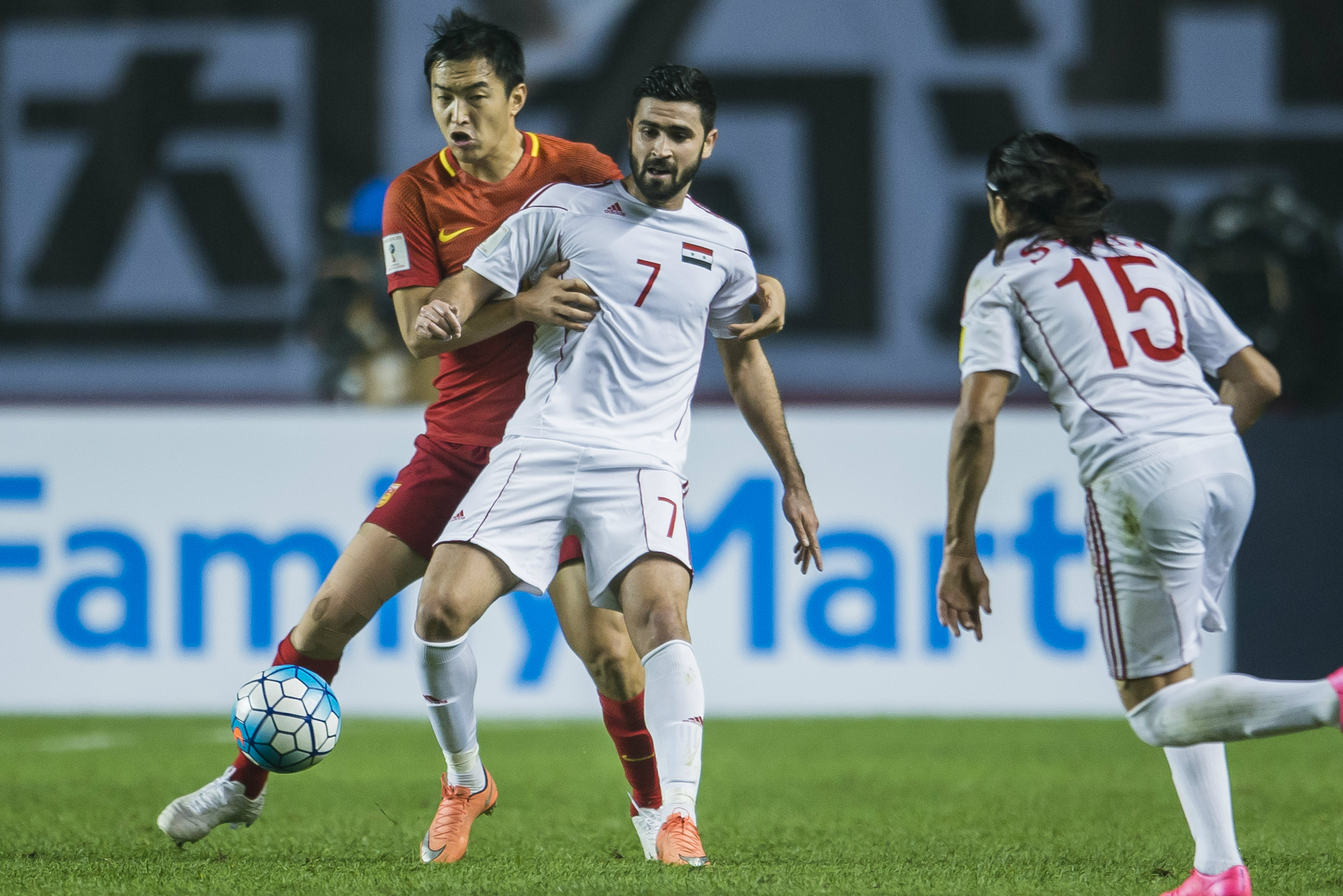 Omar Khribin has been in great form for Syria in qualifying. Omar Khribin has been in great form for Syria in qualifying.