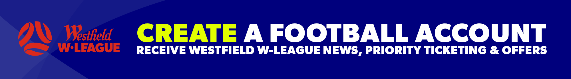 W-League Football Account Create