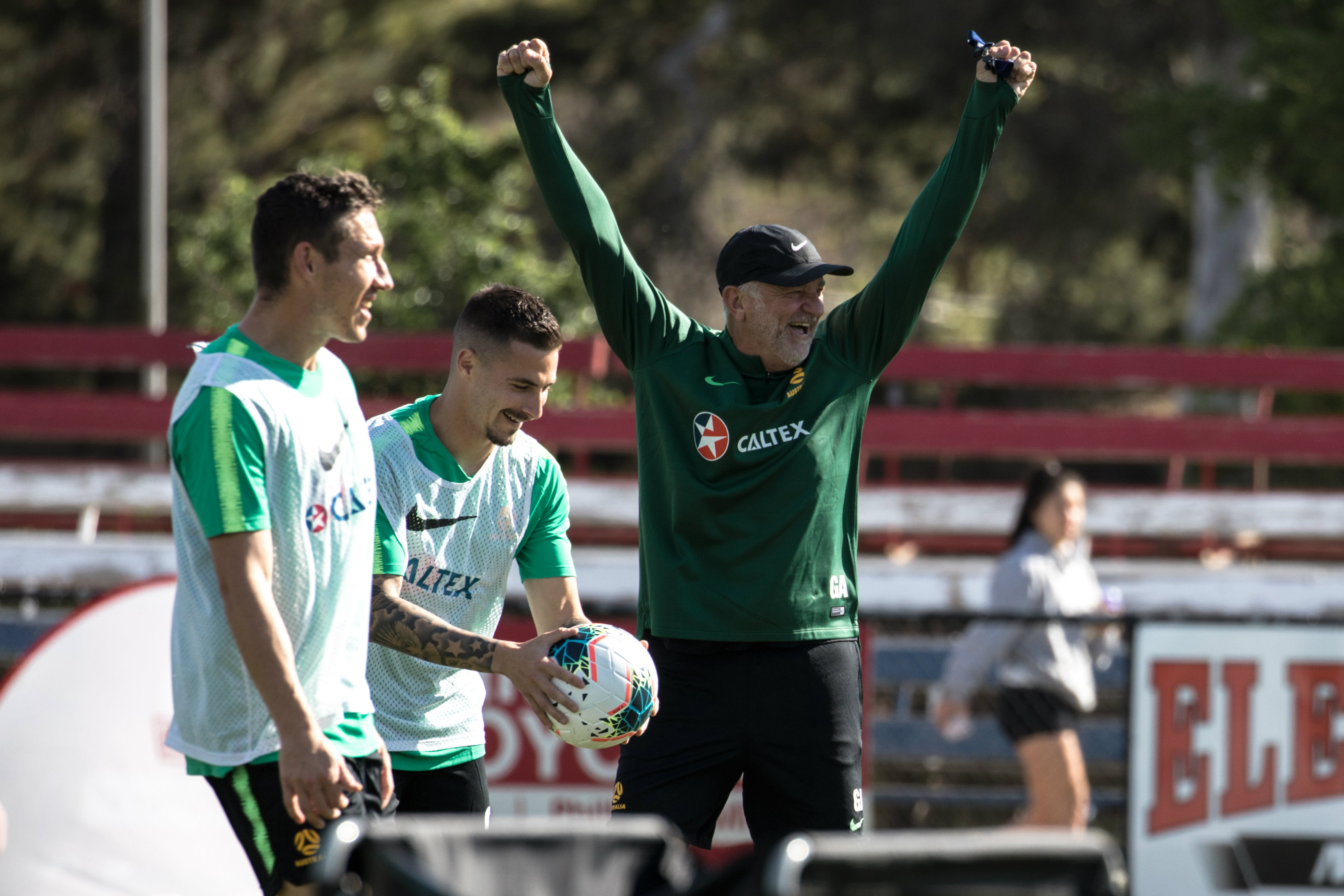 Caltex Socceroos training and fan day