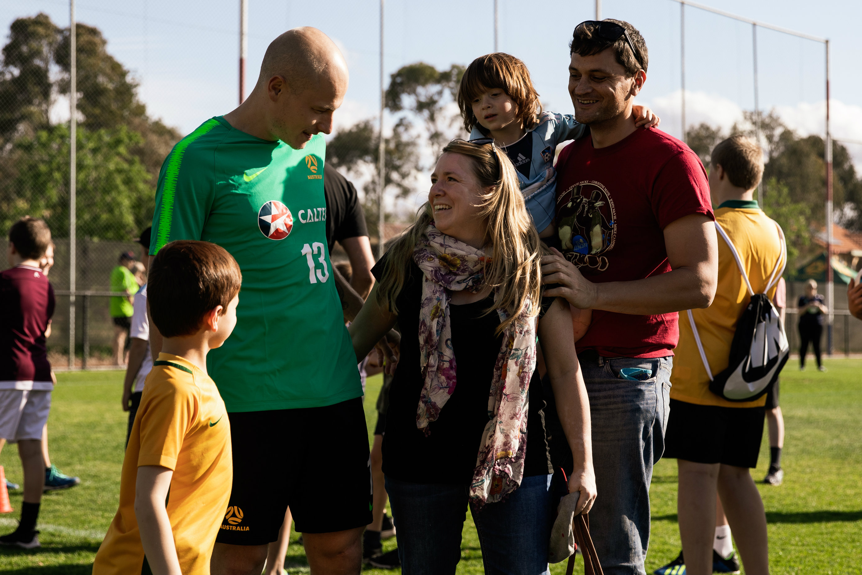 Caltex Socceroos training and fan day