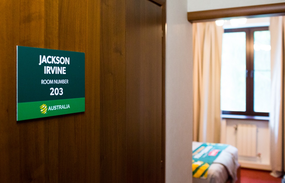 Jackson Irvine's room in Kazan