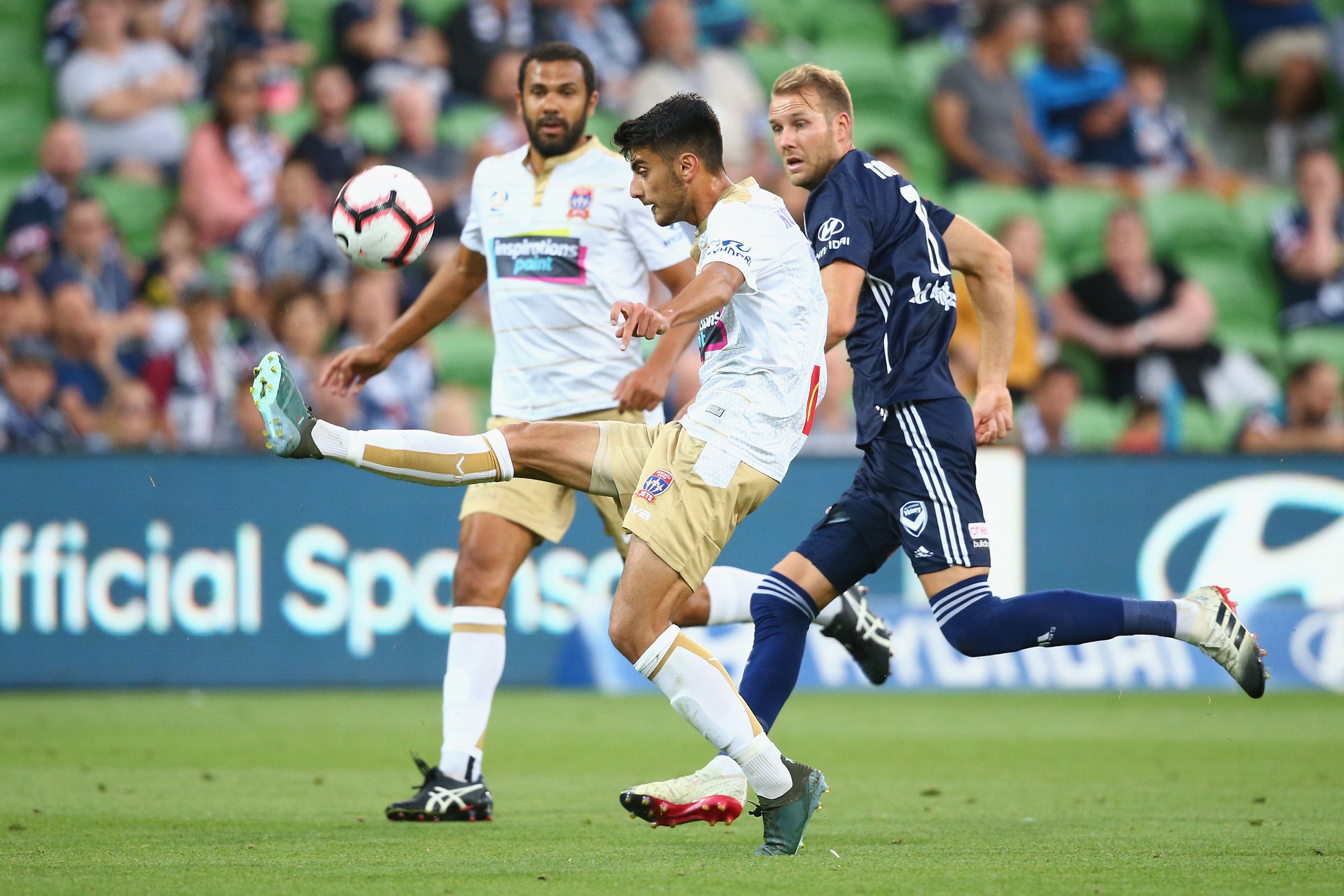 Johnny Koutroumbis, Newcastle Jets v Melbourne Victory, Hyundai A-League 2018/19 Season