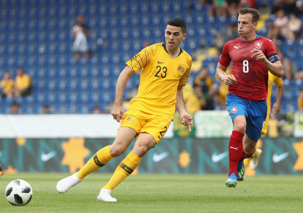 Tom Rogic in action against the Czech Republic