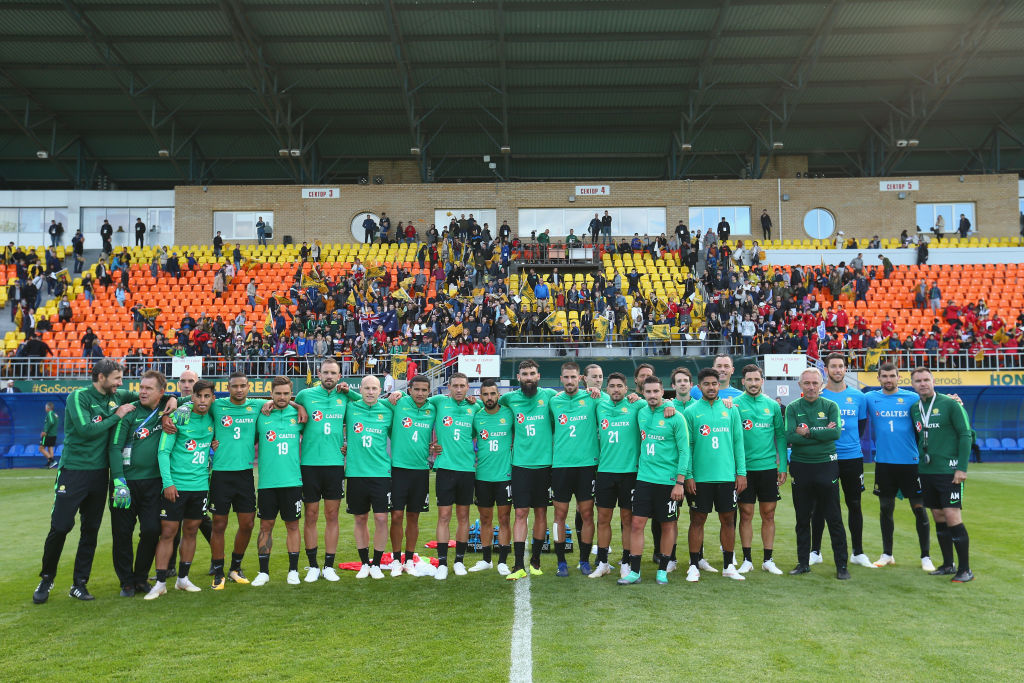 Socceroos in Kazan open training