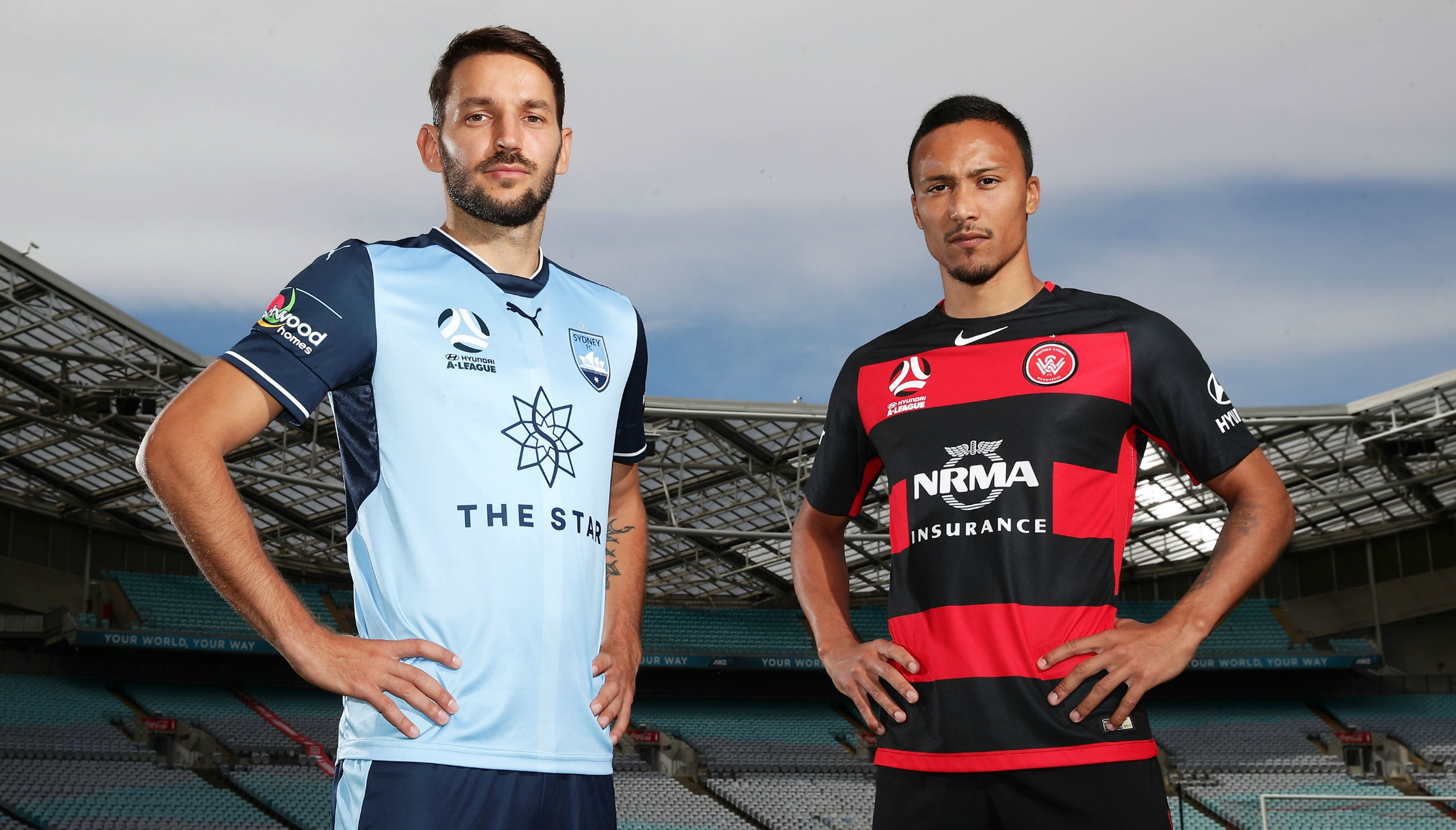 Ninkovic and Baccus Sydney Derby