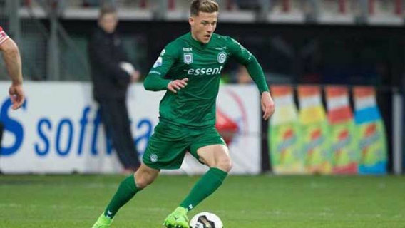 Young Aussie midfielder Ajdin Hrustic in action in the Eredivisie.