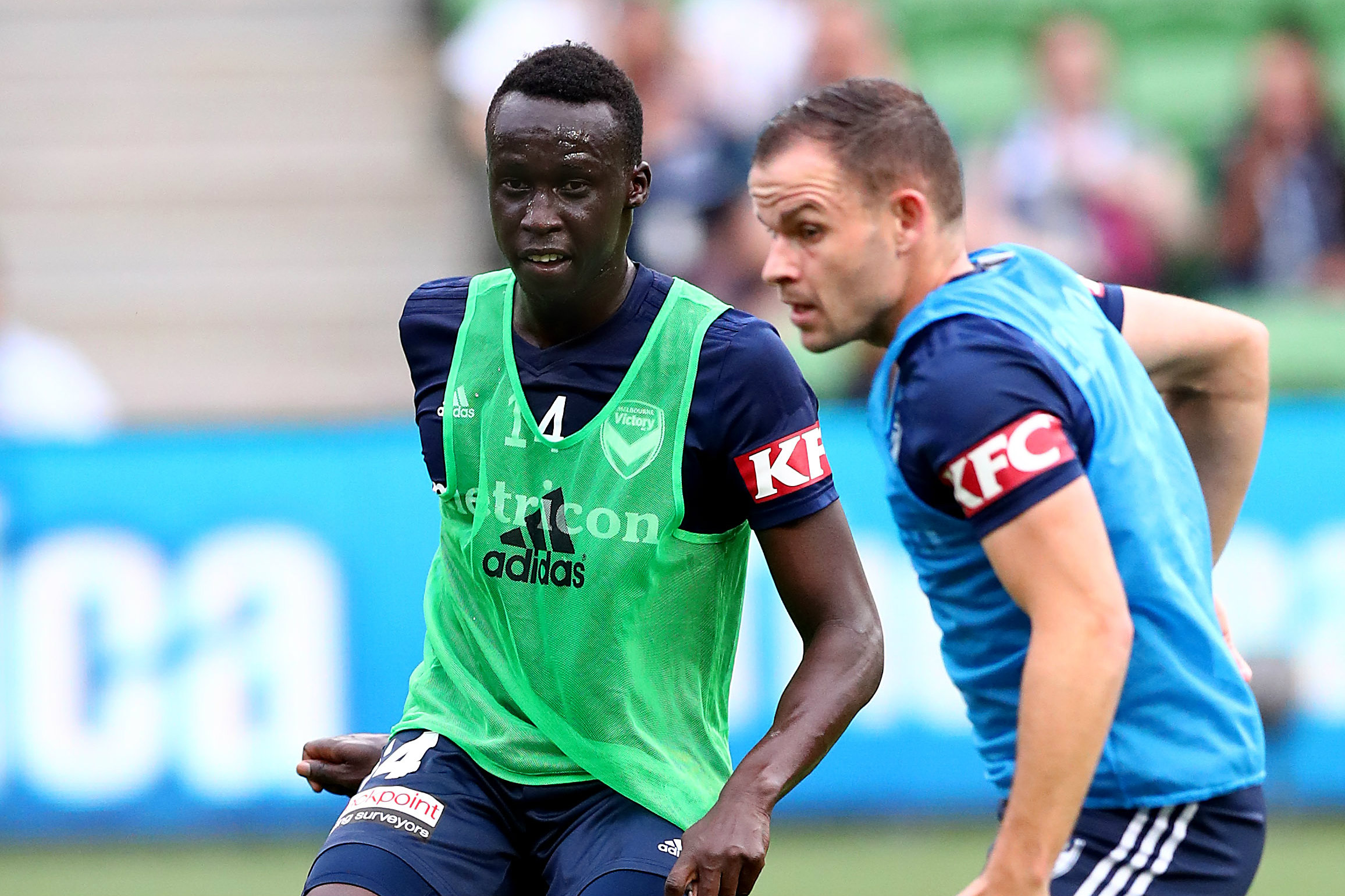 Thomas Deng and Leigh Broxham could get the vital fullback roles for Victory on Friday night