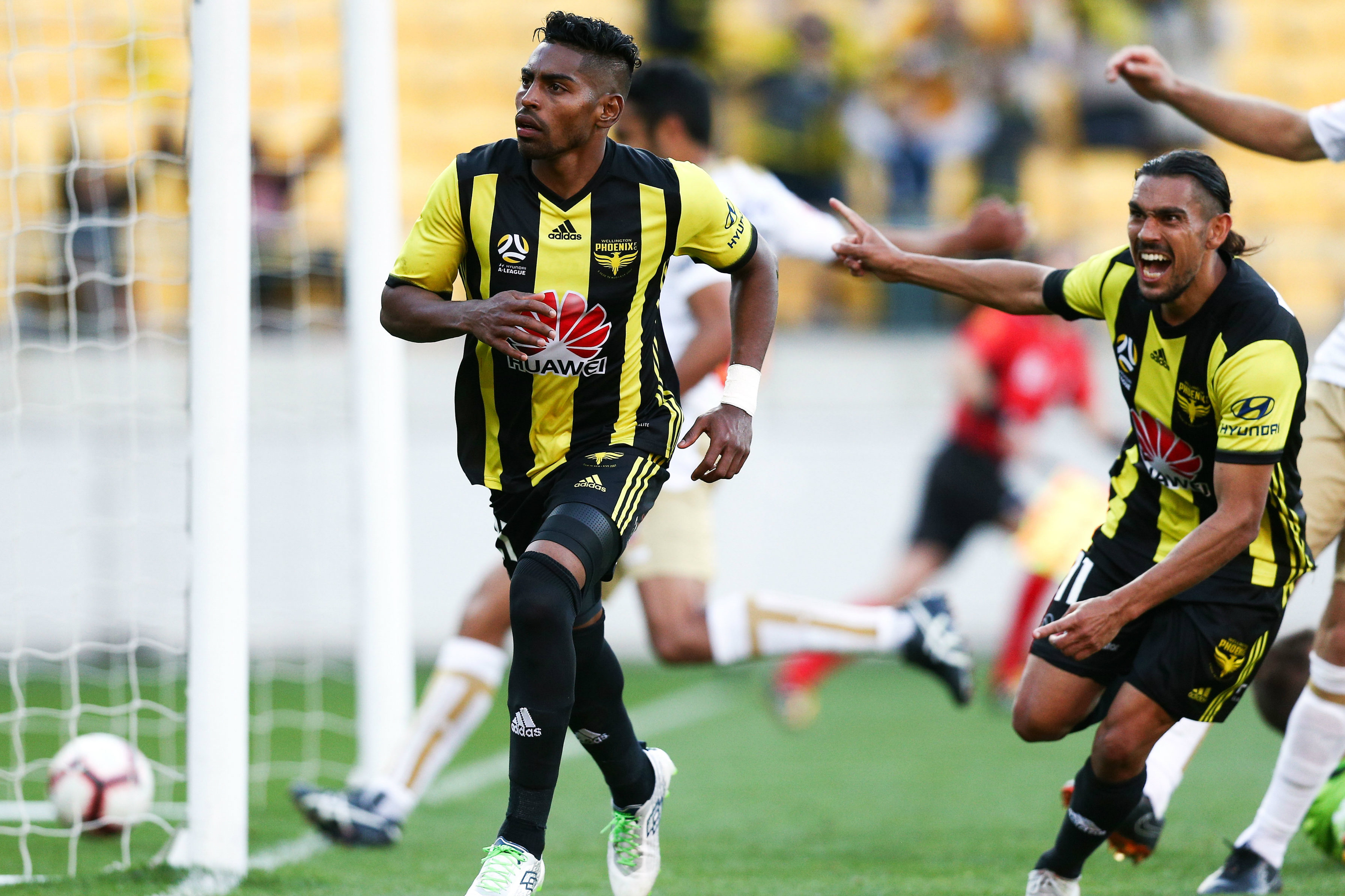Roy Krishna's goal against Newcastle Jets takes him equal first on Phoenix's all-time scoring charts.
