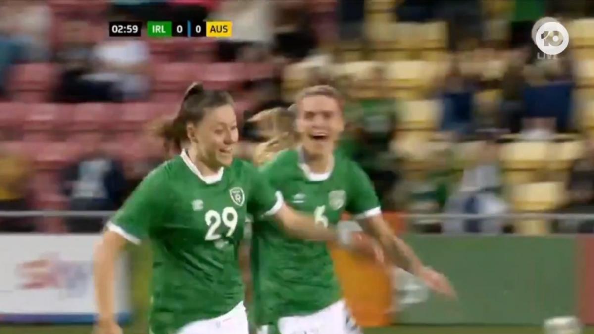GOAL: Quinn - The Irish lead inside three minutes