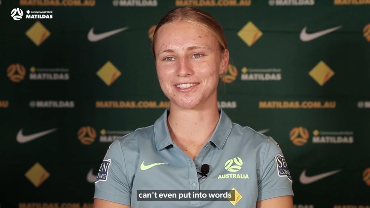  Holly McNamara talks about her whirlwind few months and her selection at her first AFC Asian Cup