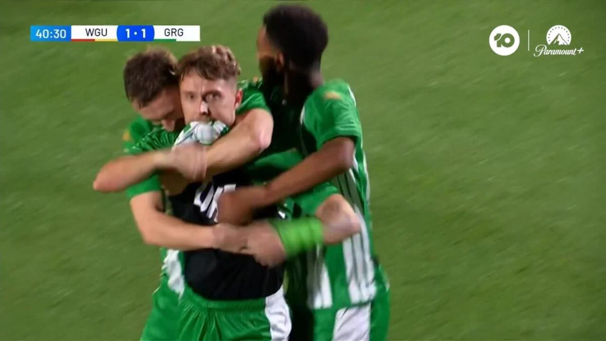 GOAL: Alex Salmon draws things level for Green Gully