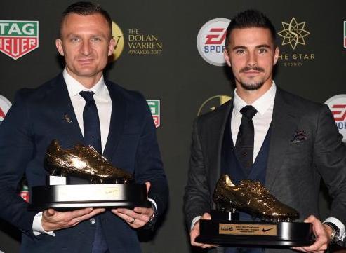 Besart Berisha and Jamie Maclaren