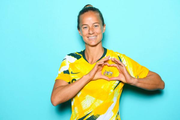 VALENCIENNES, FRANCE - JUNE 06: Aivi Luik of Australia poses for a portrait during the official FIFA Women's World Cup 2019 portrait session at Royal Hainaut Spa & Resort Hotel on June 06, 2019 in Valenciennes, France. (Photo by Matthias Hangst - FIFA/FIFA via Getty Images)