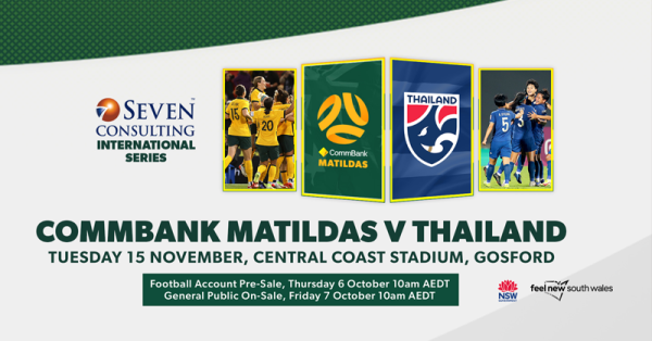 CommBank Matildas close out 2022 against Thailand in Gosford 