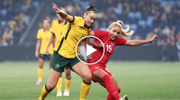 Bright start not enough for CommBank Matildas to defeat Olympic Champions