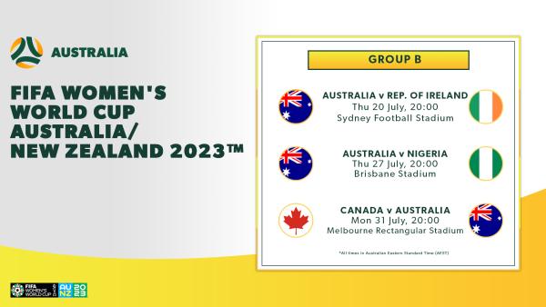 Match schedule and kick-off times confirmed for Australia & New Zealand 2023™