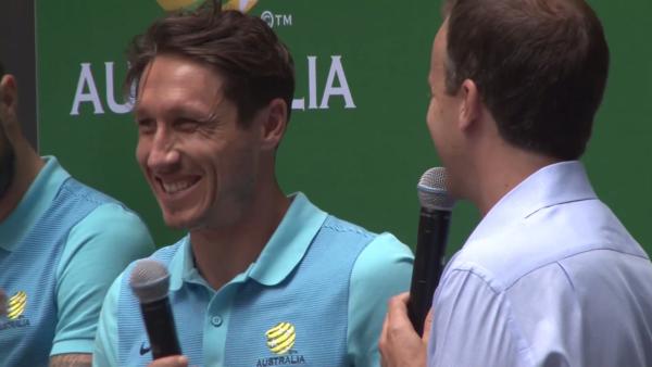 Milligan speaks as Socceroos celebrate in Sydney