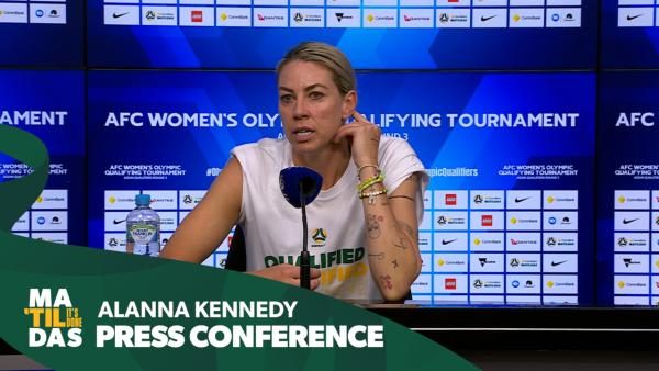 Alanna Kennedy: The boost from the crowd is great | Press Conference | CommBank Matildas v Uzbekistan