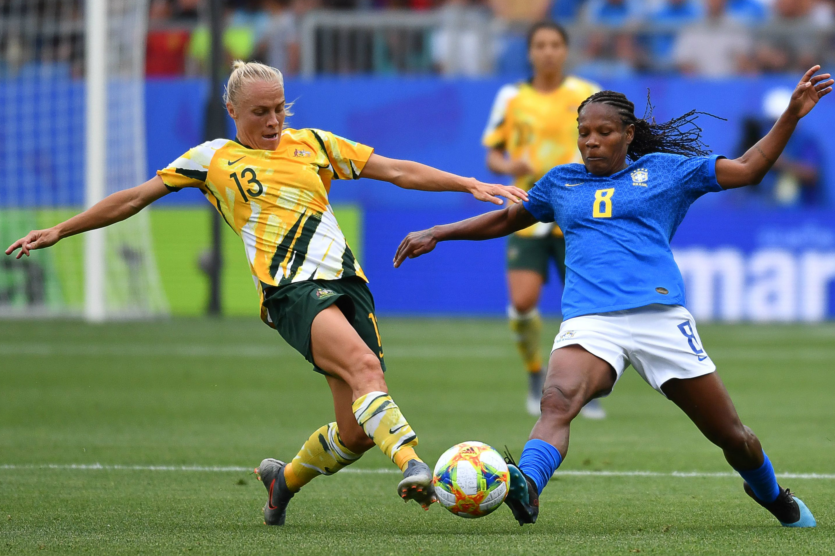 Tameka Yallop was everywhere in midfield for the Matildas